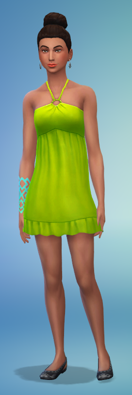 Halter Dress Lime.png