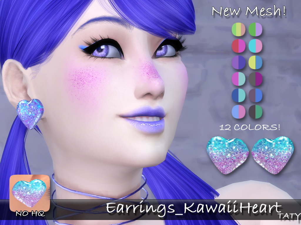 [Ts4]Taty_Earrings_KawaiiHeart.png