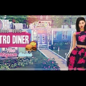 The Sims 4: Speed Build | Retro Diner - YouTube